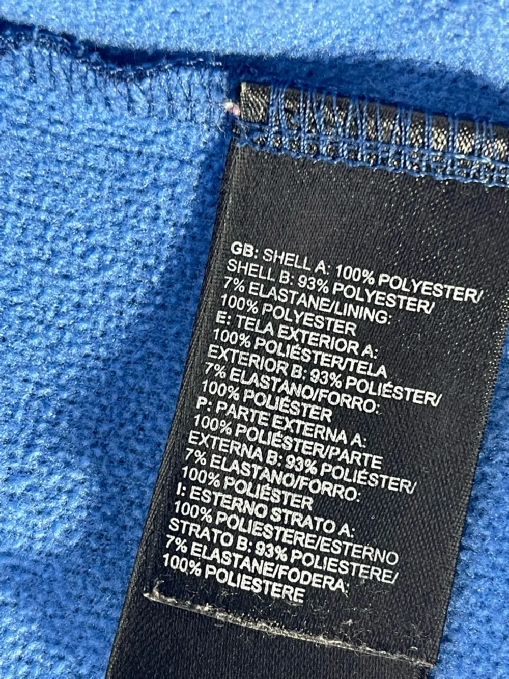 The North Face Men's Heathered Royal Blue Half-Zip Pullover w/Black Accents - Picture 8 of 8